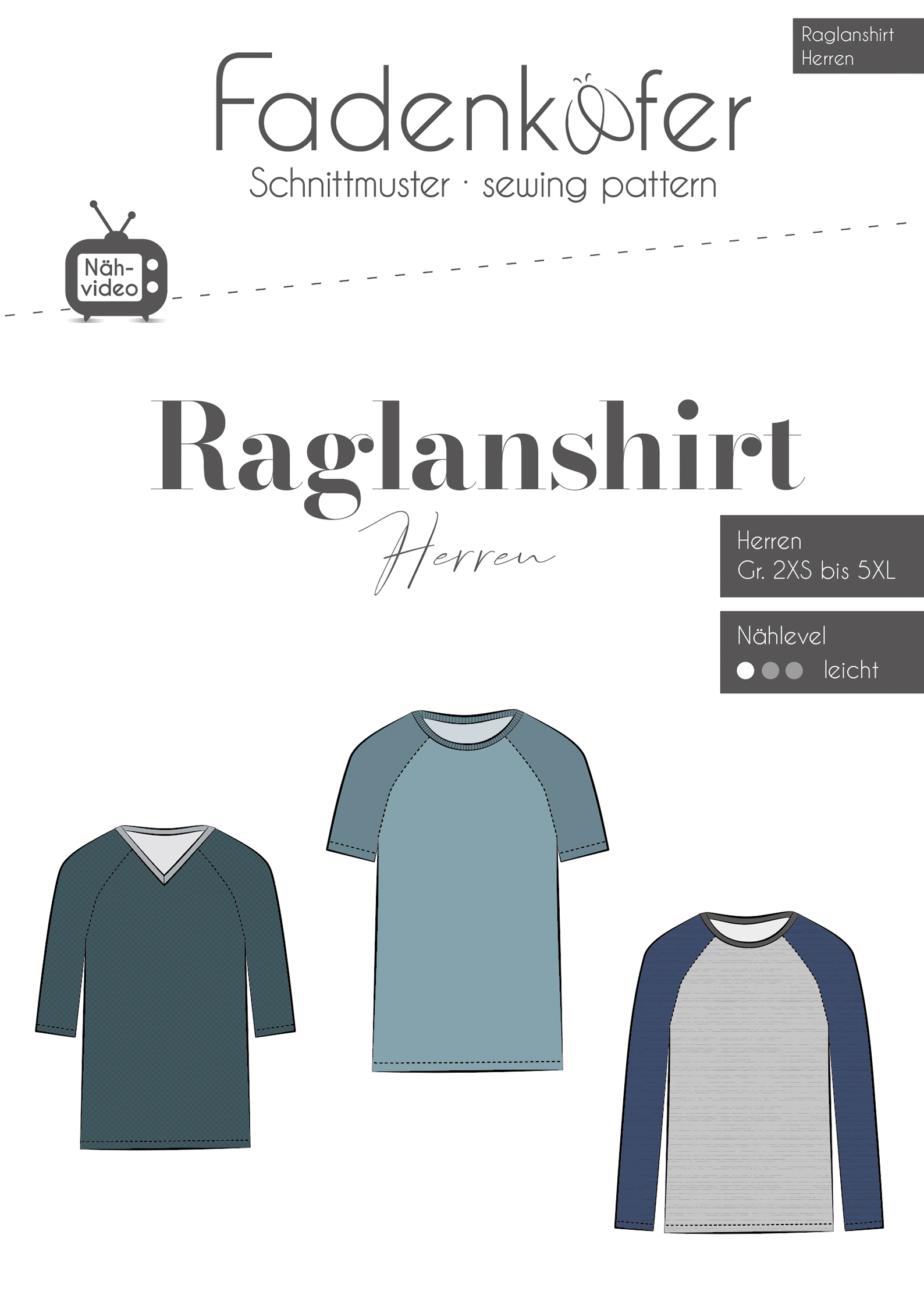 Raglanshirt Herren 