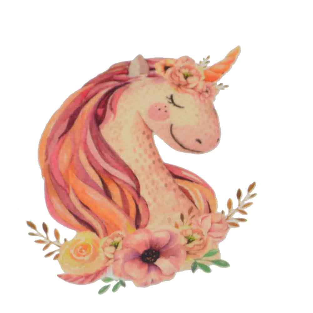 BügelbildBlumen-Einhorn SBS11334