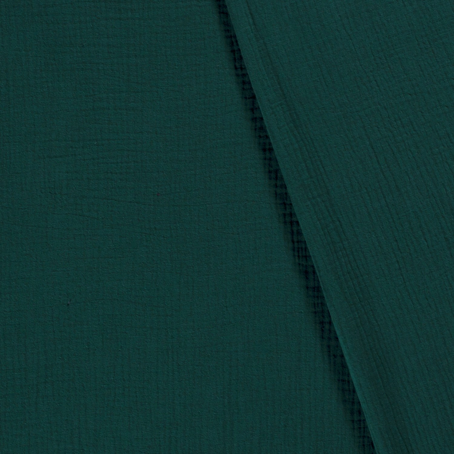 Musselin Double Gauze uni Petrol - 1120 