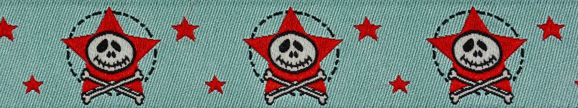Webband "Piraten-Stern" mint