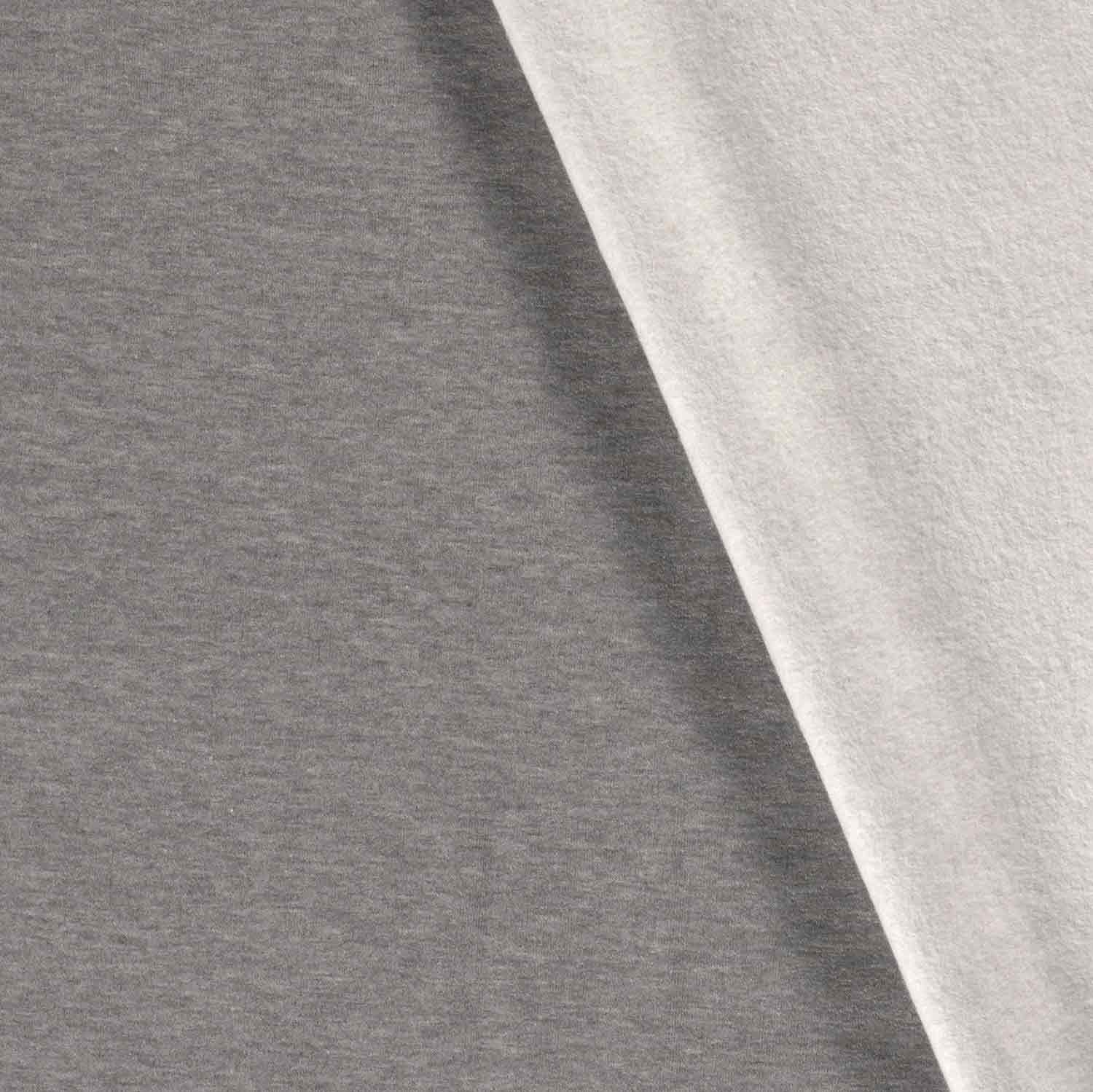 Sweat uni hellgrau melange - 1011