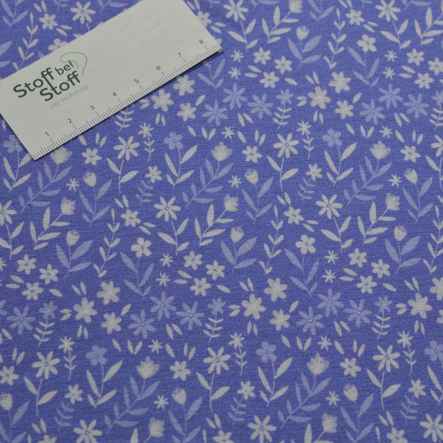 Baumwoll-Jersey Dina Blüten SBS11174