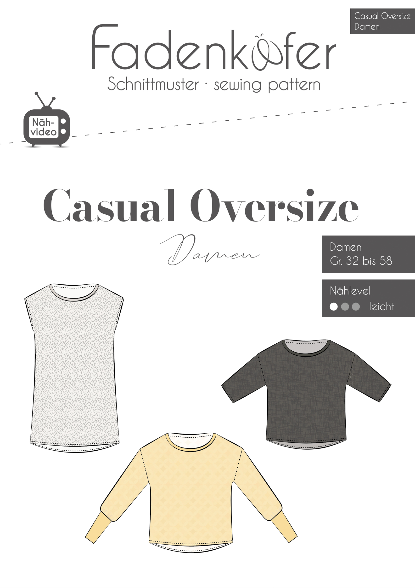 Casual Oversize Damen 