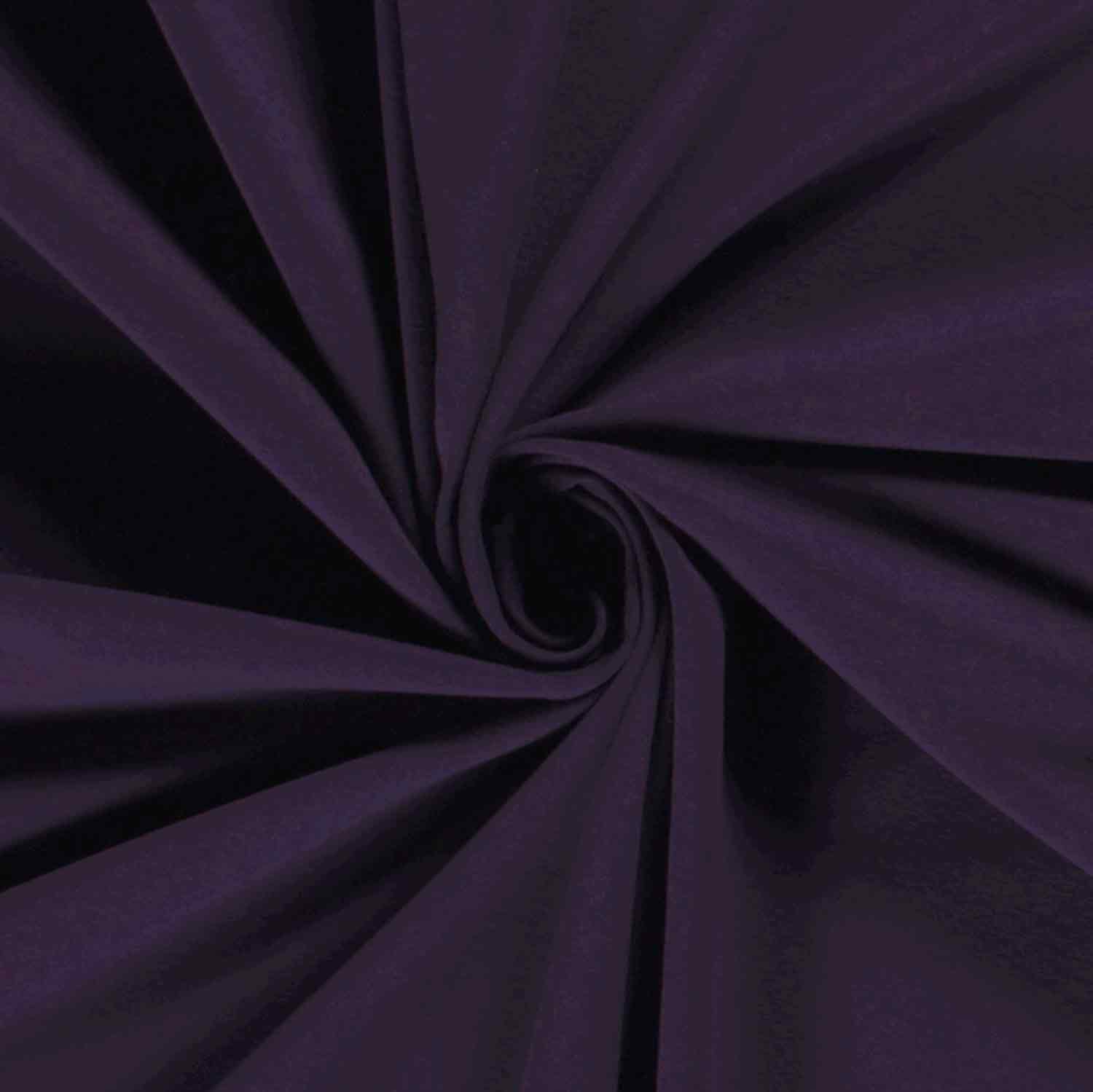 Baumwoll-Jersey schwer uni Aubergine - 1251 