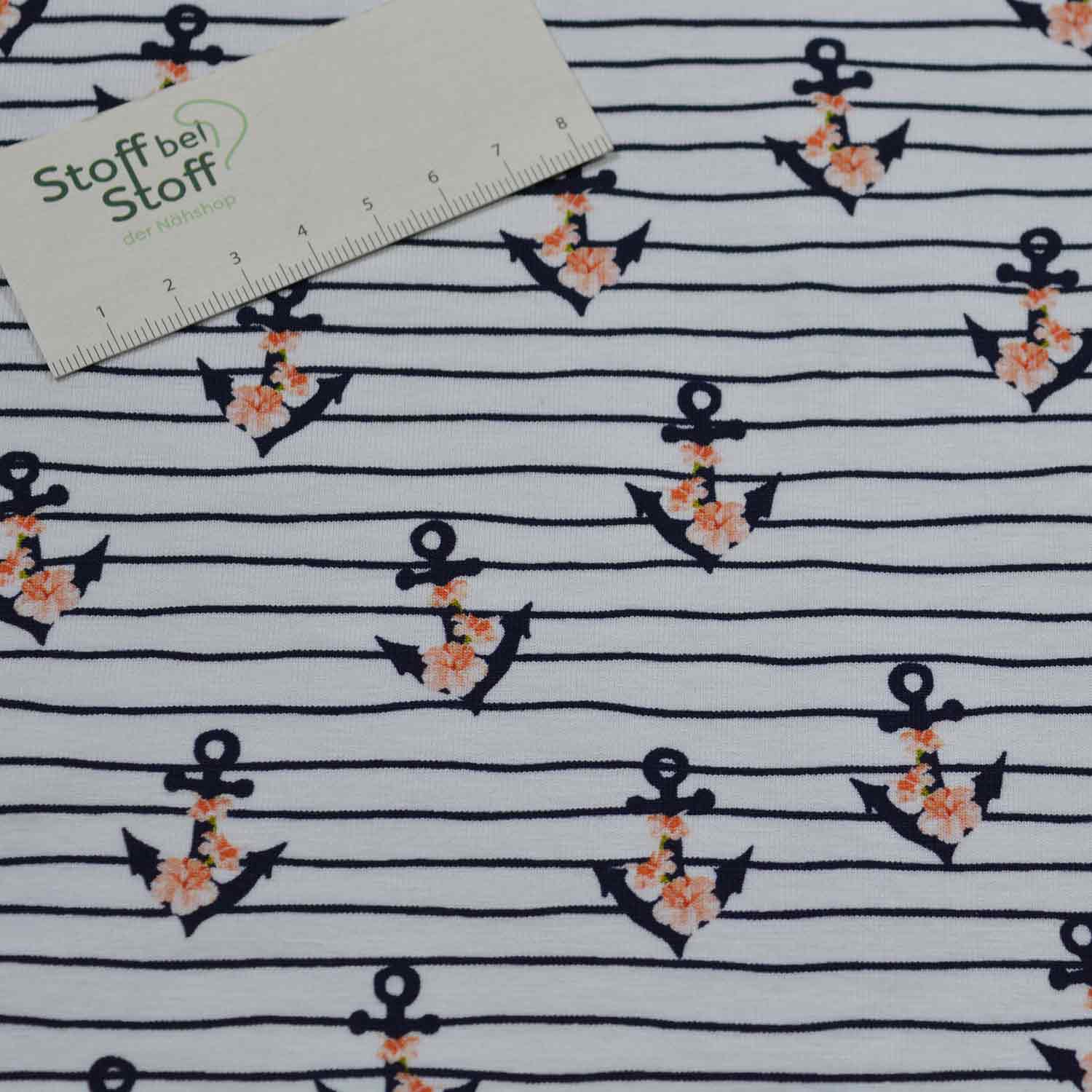 Dina Baumwoll-Jersey Anker SBS11158