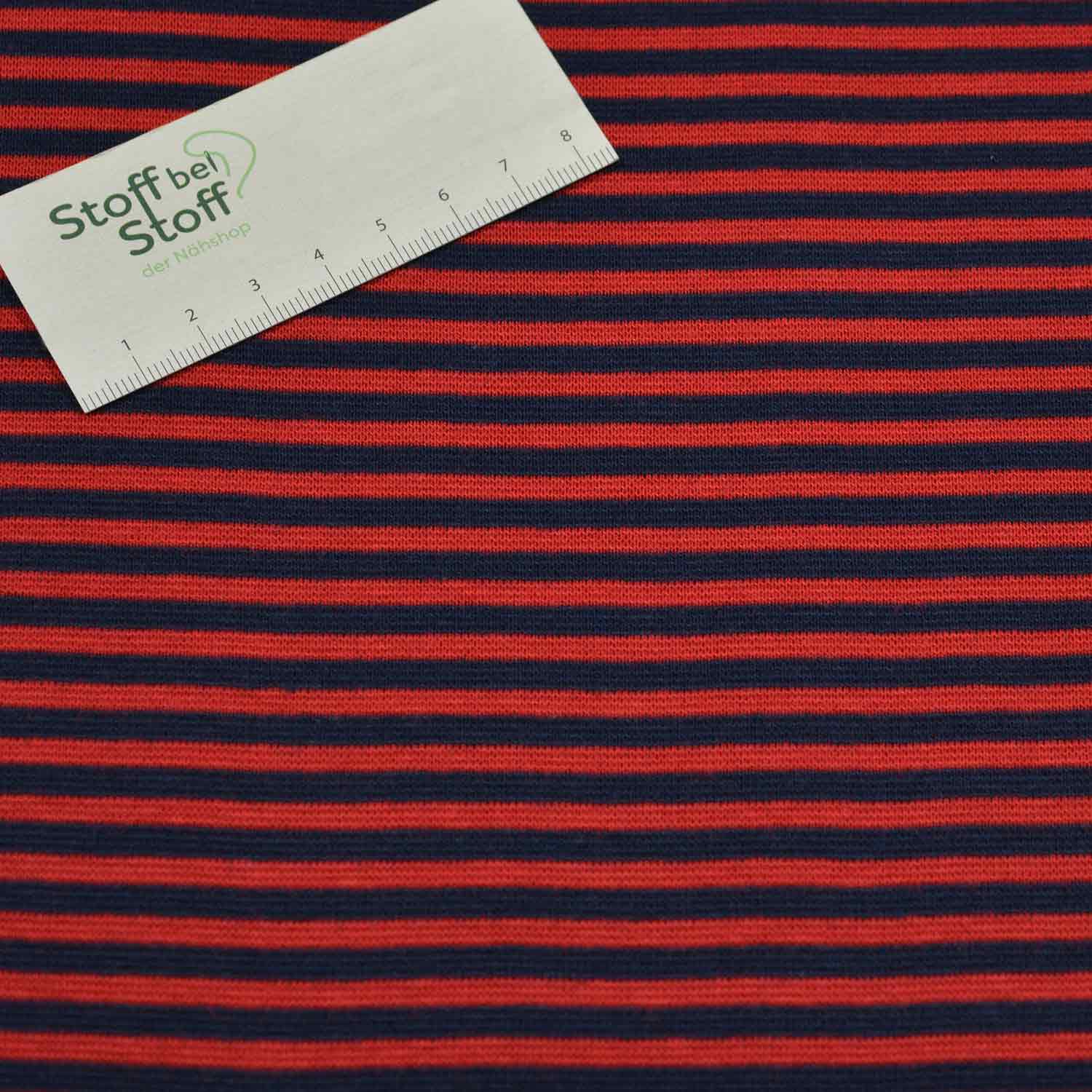 Bündchen Streifen Rot/Marine SBS11378 1230/1131