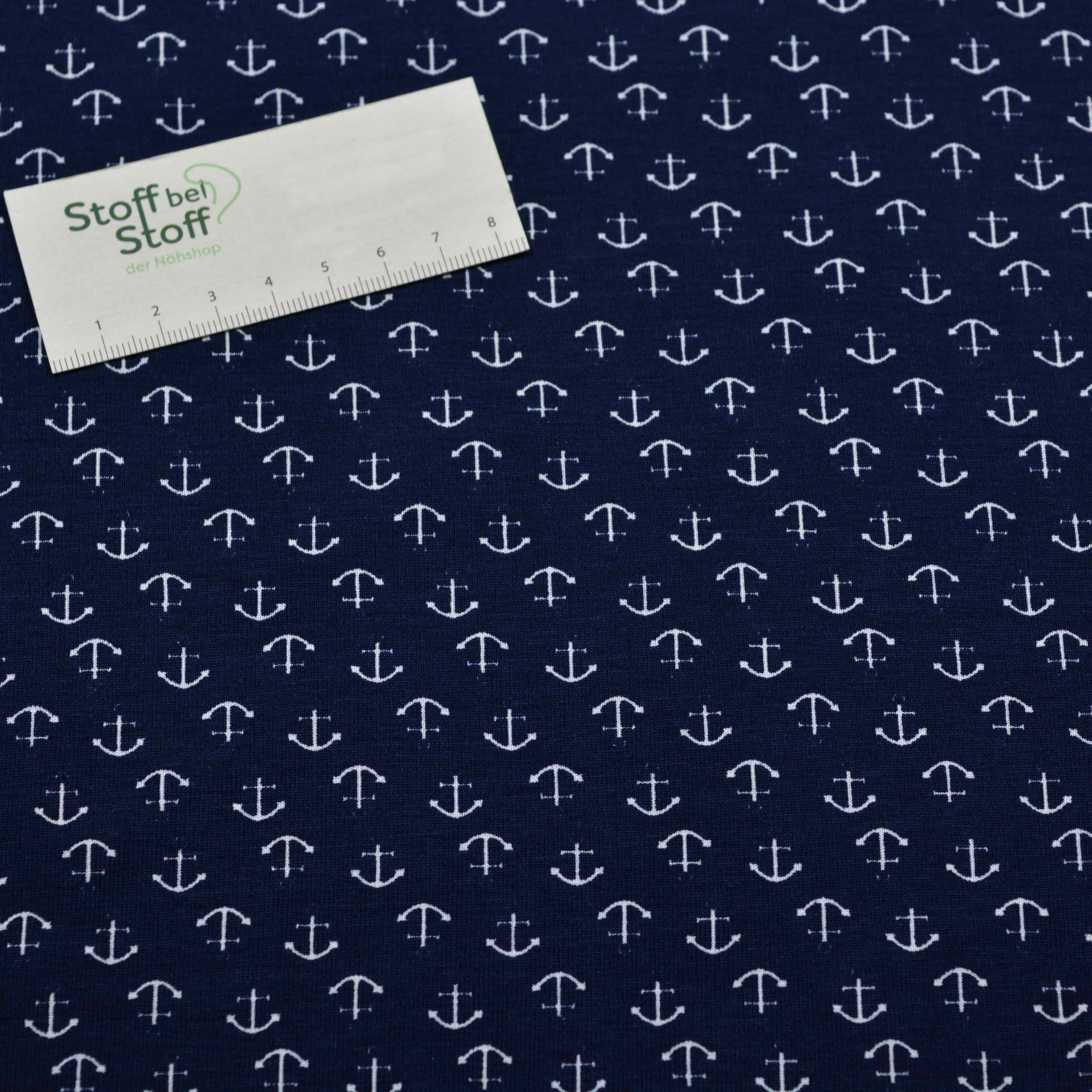 Baumwoll-Jersey "Kleine Anker" SBS11495