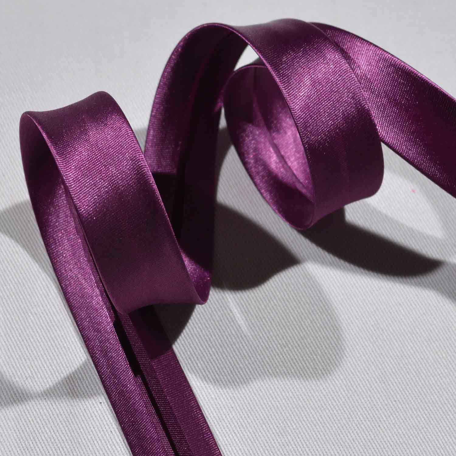Schrägband 20mm Satin uni - in mehr als 40 Farben 