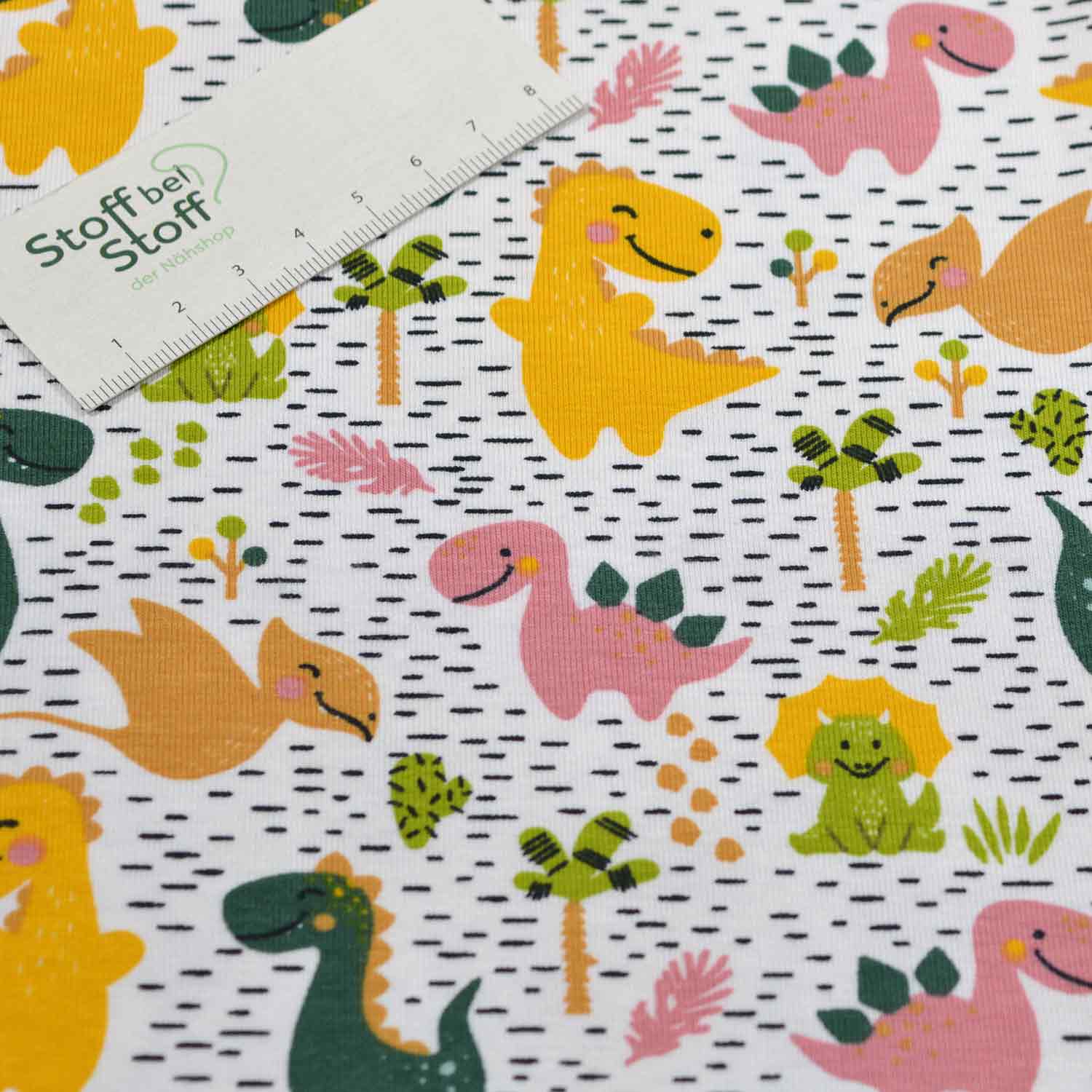 Baumwoll-Jersey "Dino-Land" SBS10203 