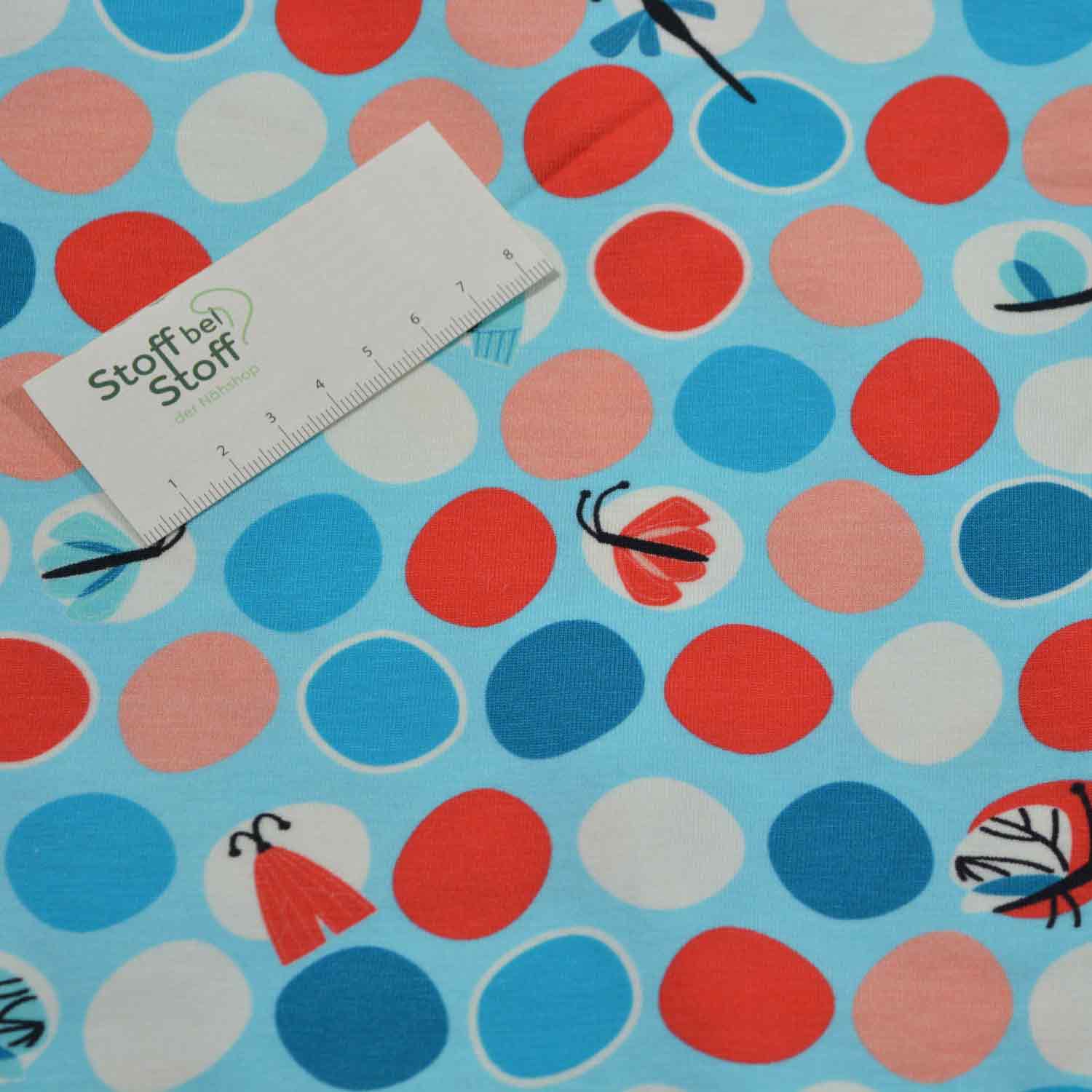 Baumwoll-Jersey "Butterflies and Friends" SBS11249 von Blaubeerstern 