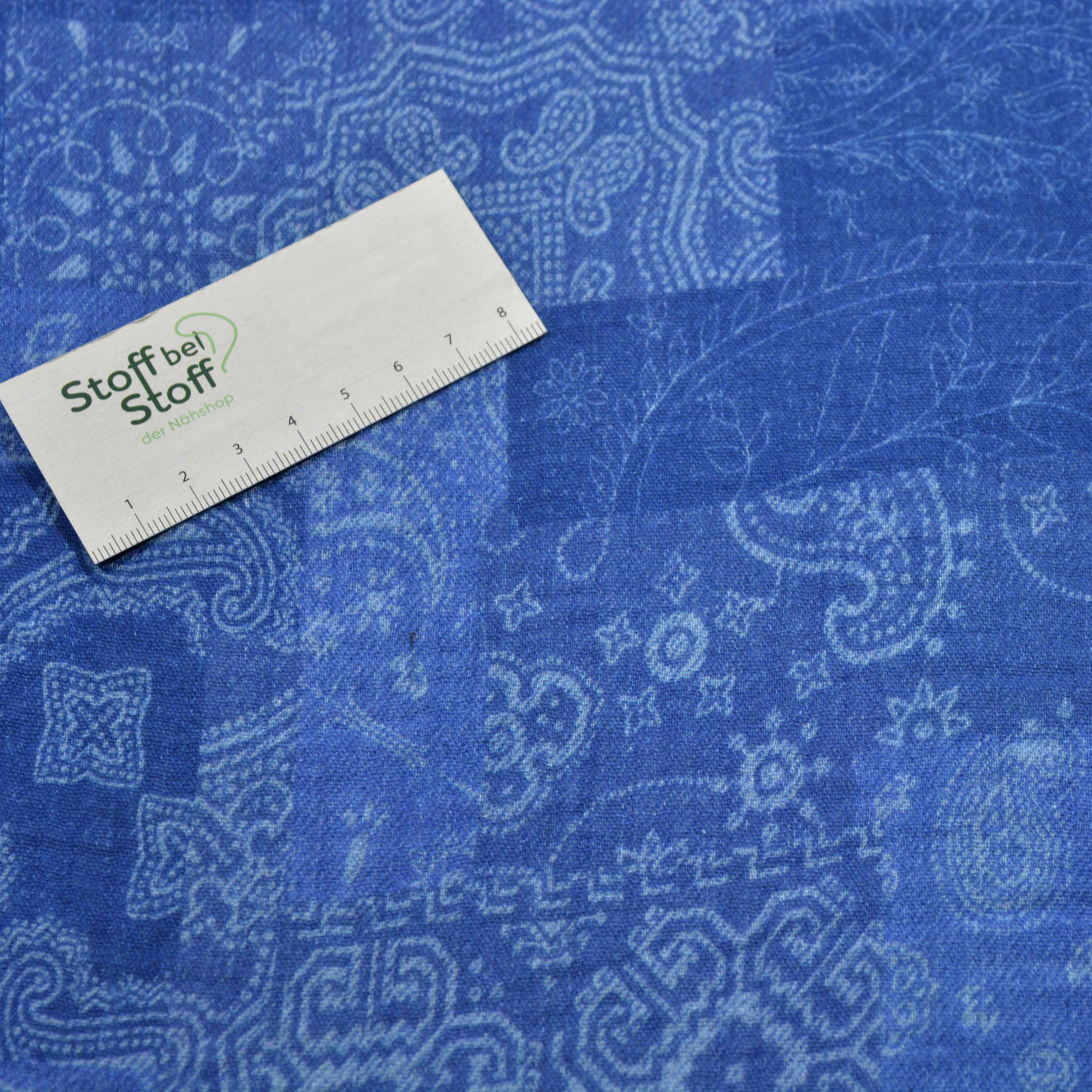 Musselin Blau in Blau - SBS11309