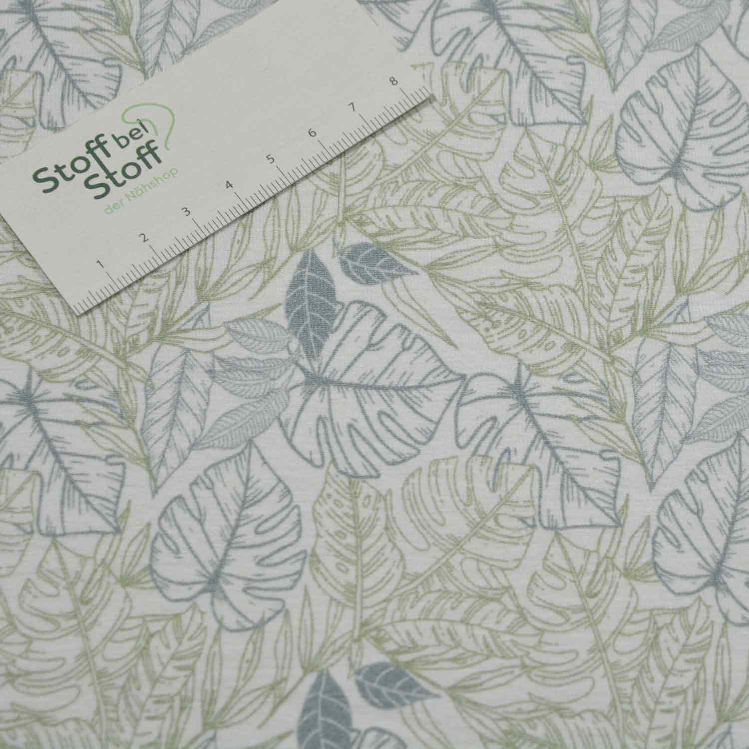 Baumwoll-Jersey Dina Blätter SBS11163