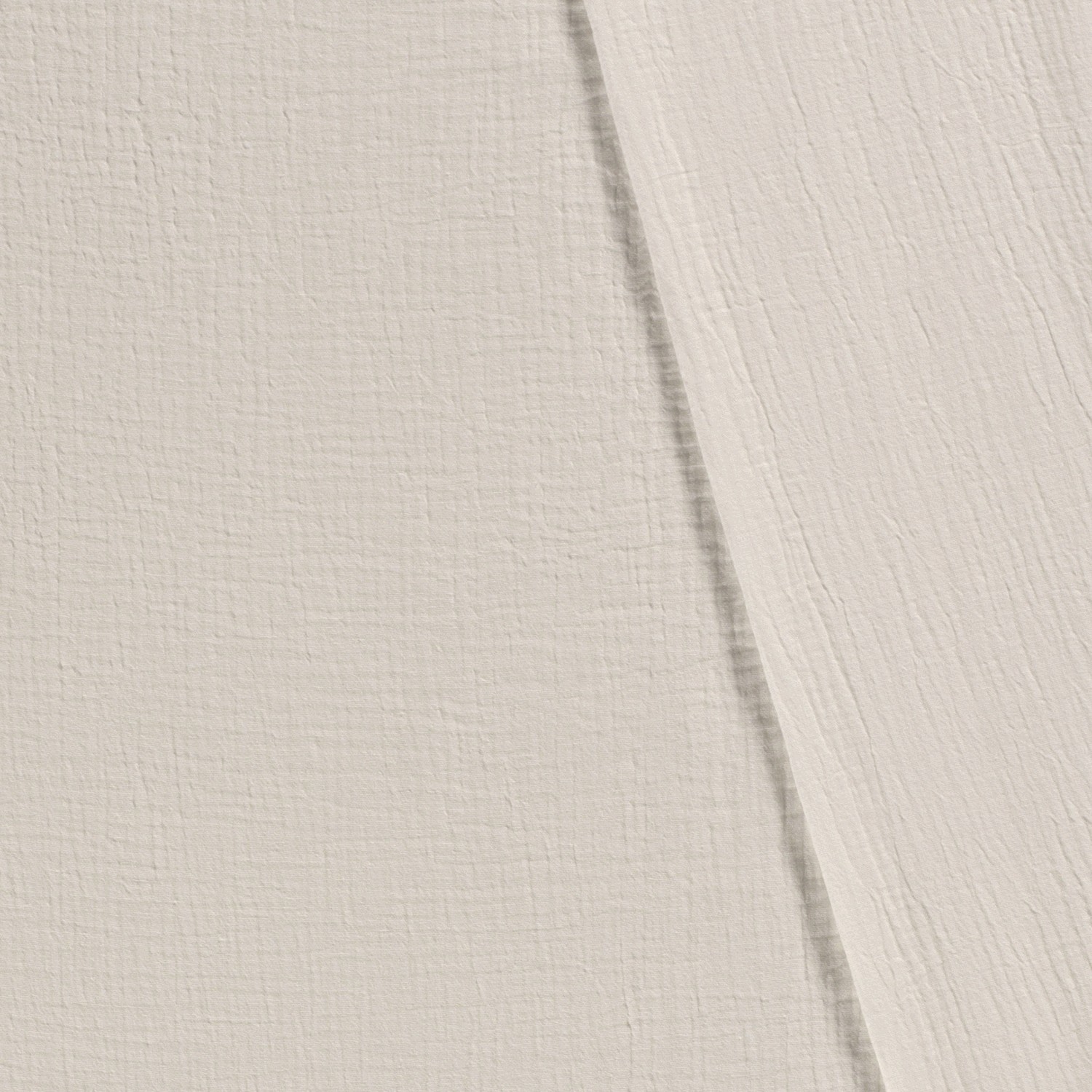 Musselin Double Gauze uni Wollweiß - 1003