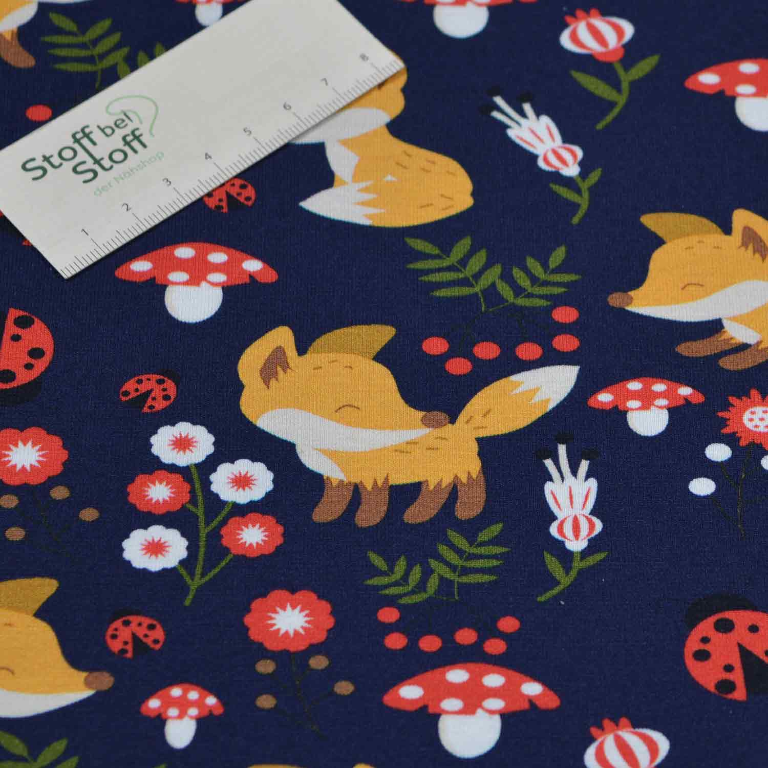 Baumwoll-Jersey "Kleiner Fuchs" SBS10234 