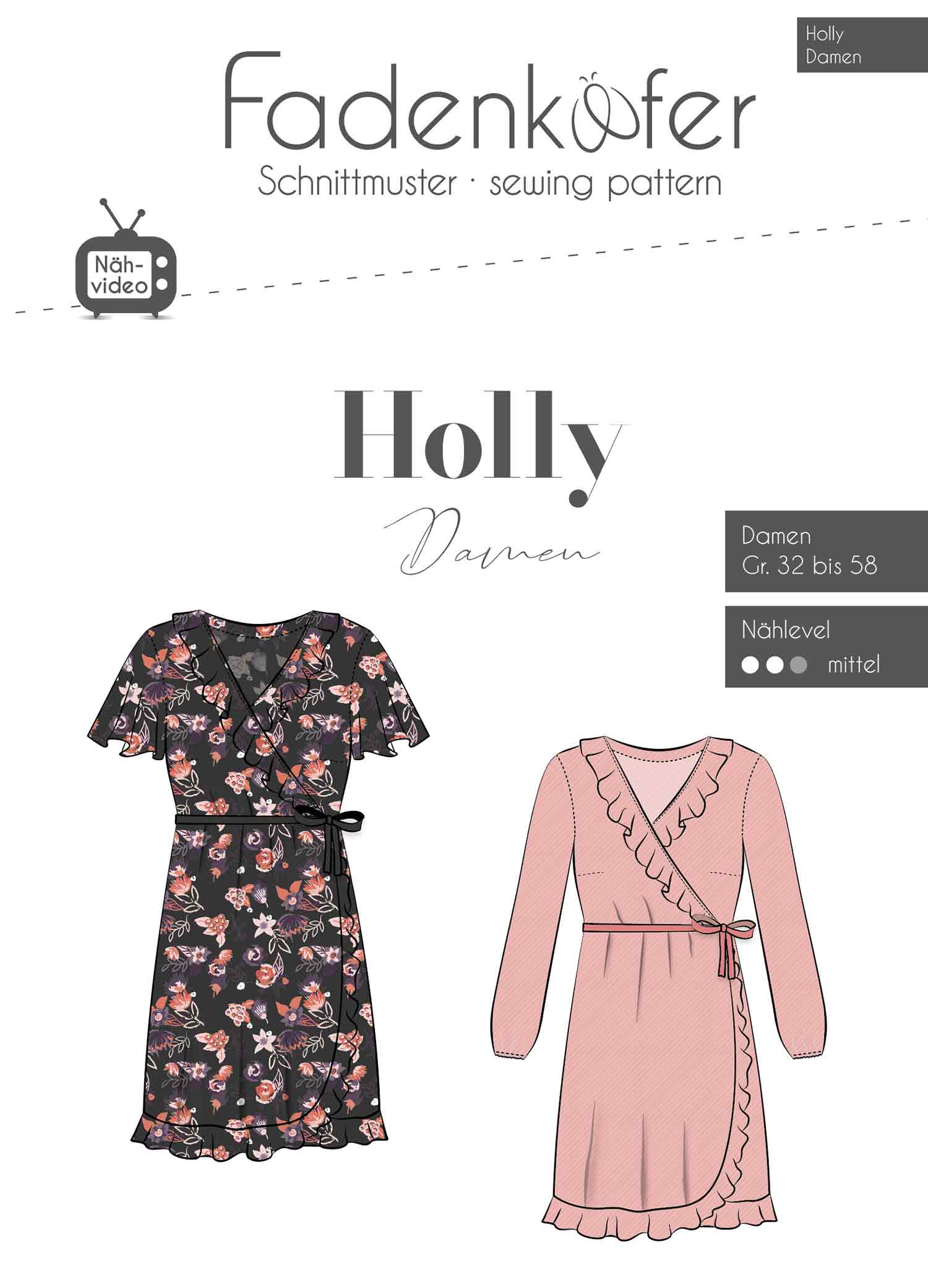 Wickelkleid Holly Damen  
