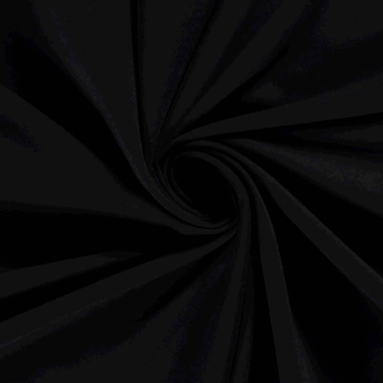 French Terry uni schwarz - 1001