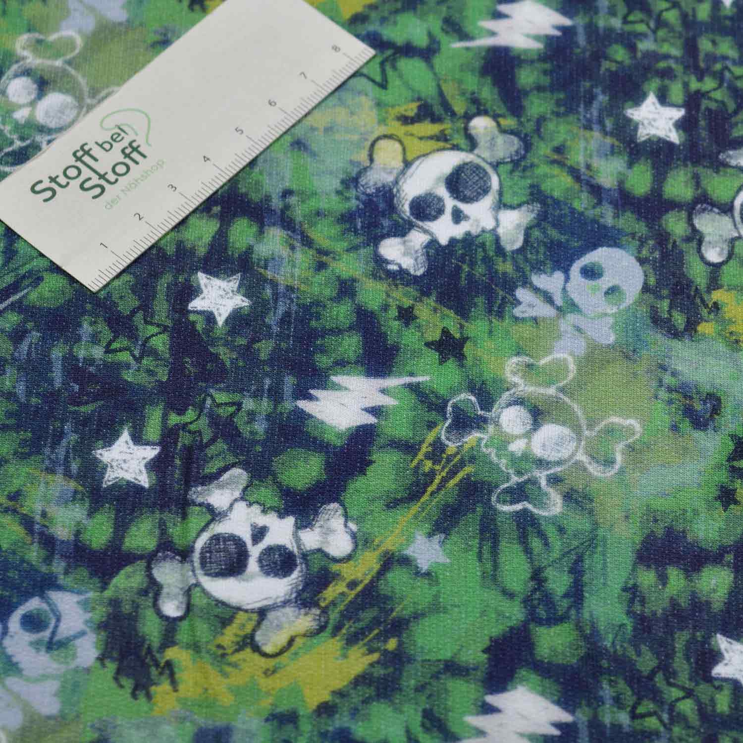 French Terry angeraut "Skull Doodle" SBS10579