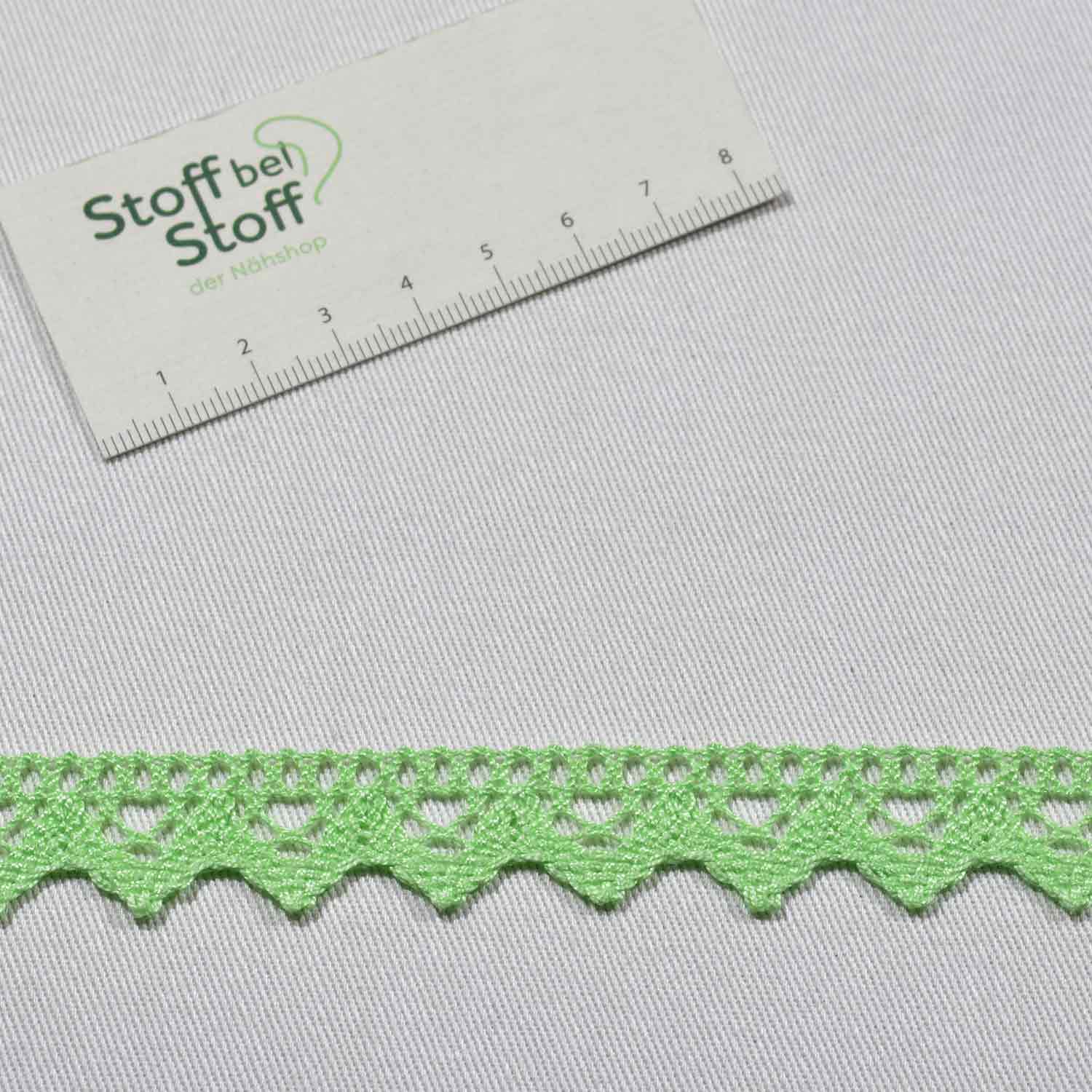 Baumwollspitze uni Mint SBS11563 2446
