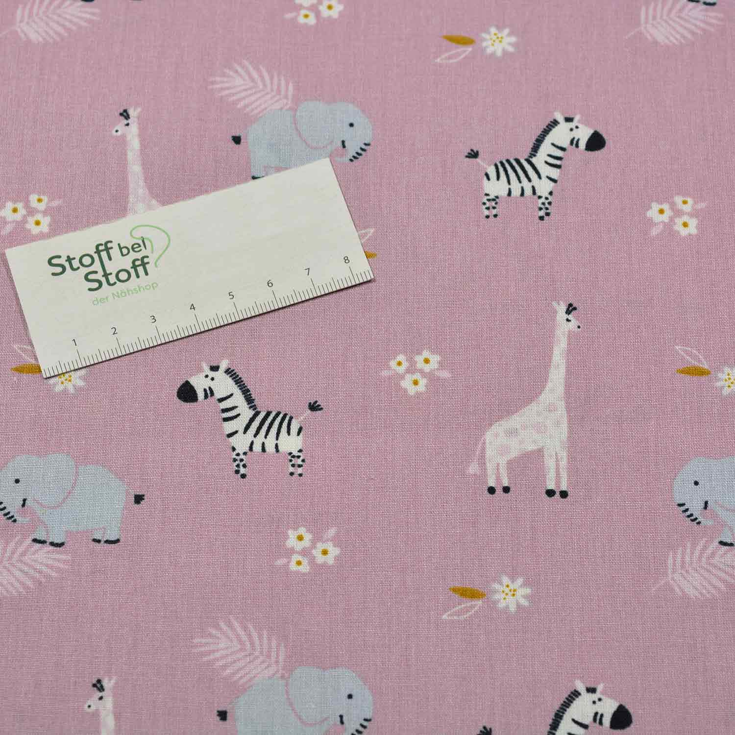 Baumwolle "Zoo-Tiere" - SBS11432