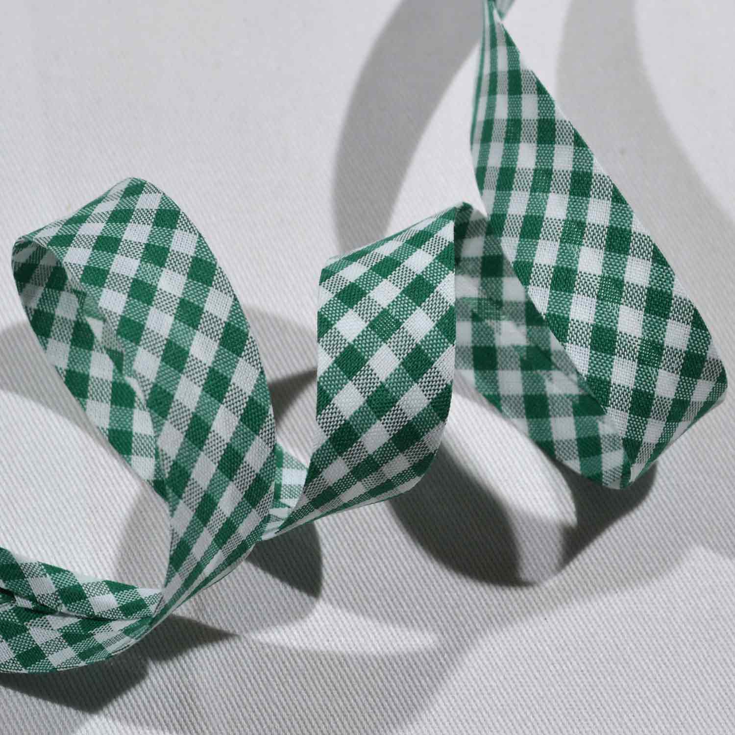 Schrägband 20mm Karos Grün 1402