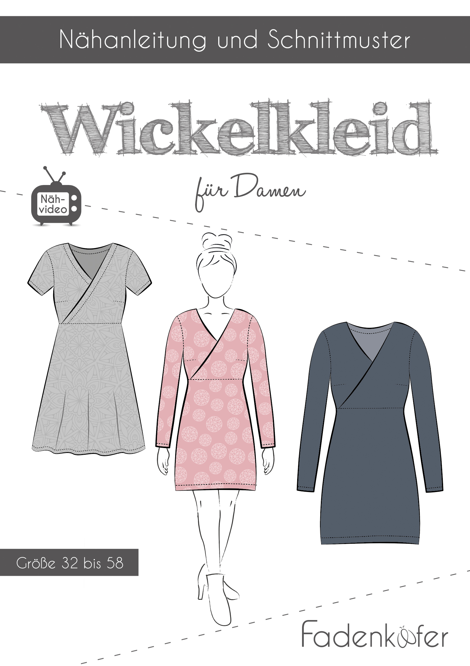 Wickelkleid Damen 