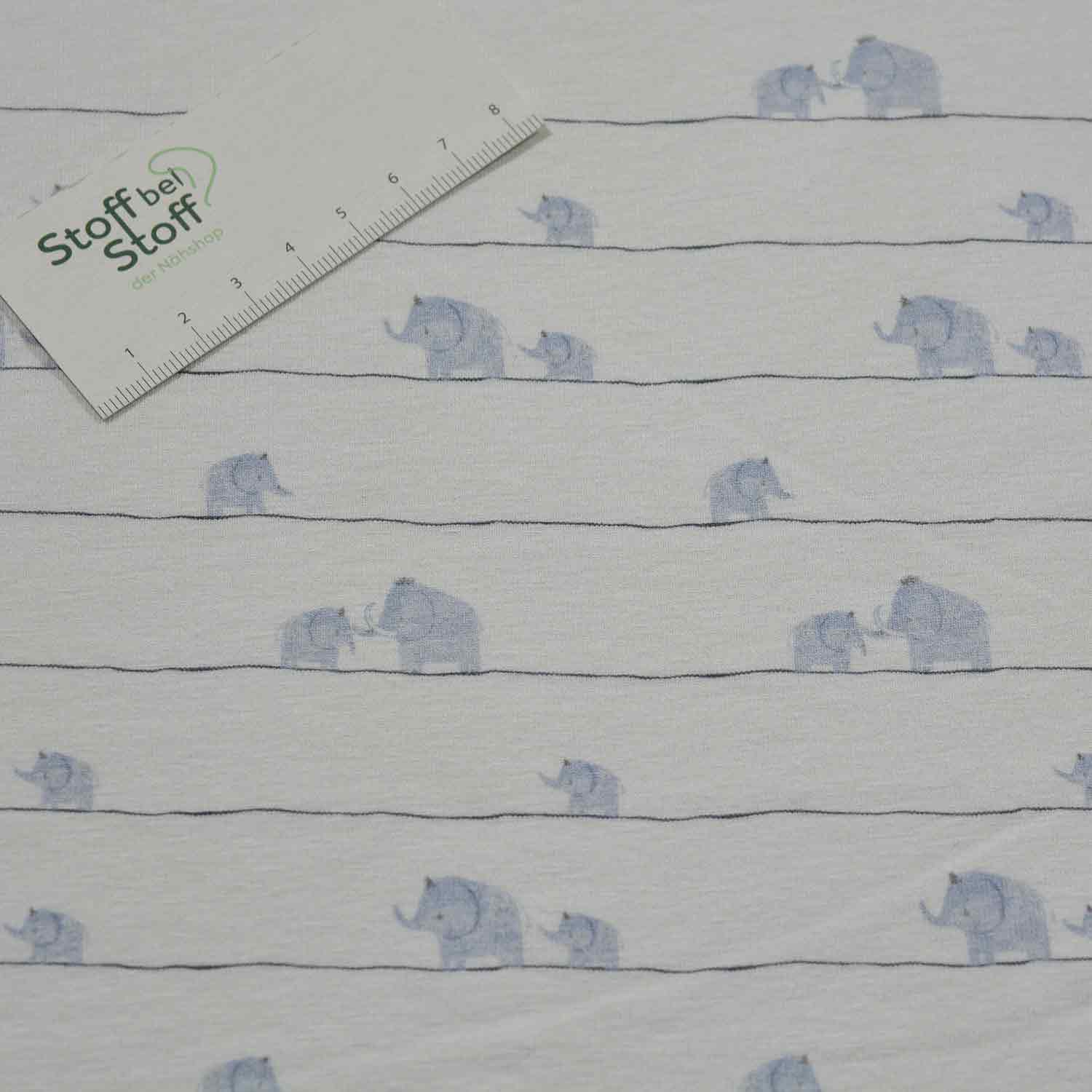 Baumwoll-Jersey Dina Elefant SBS11156 