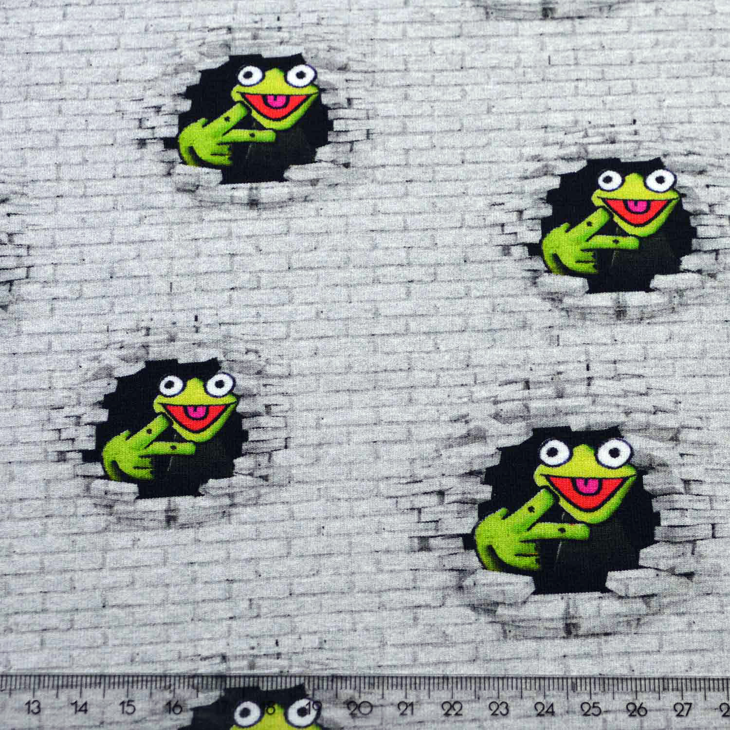 Baumwoll-Jersey "Graffiti Frosch Mini" SBS10082 