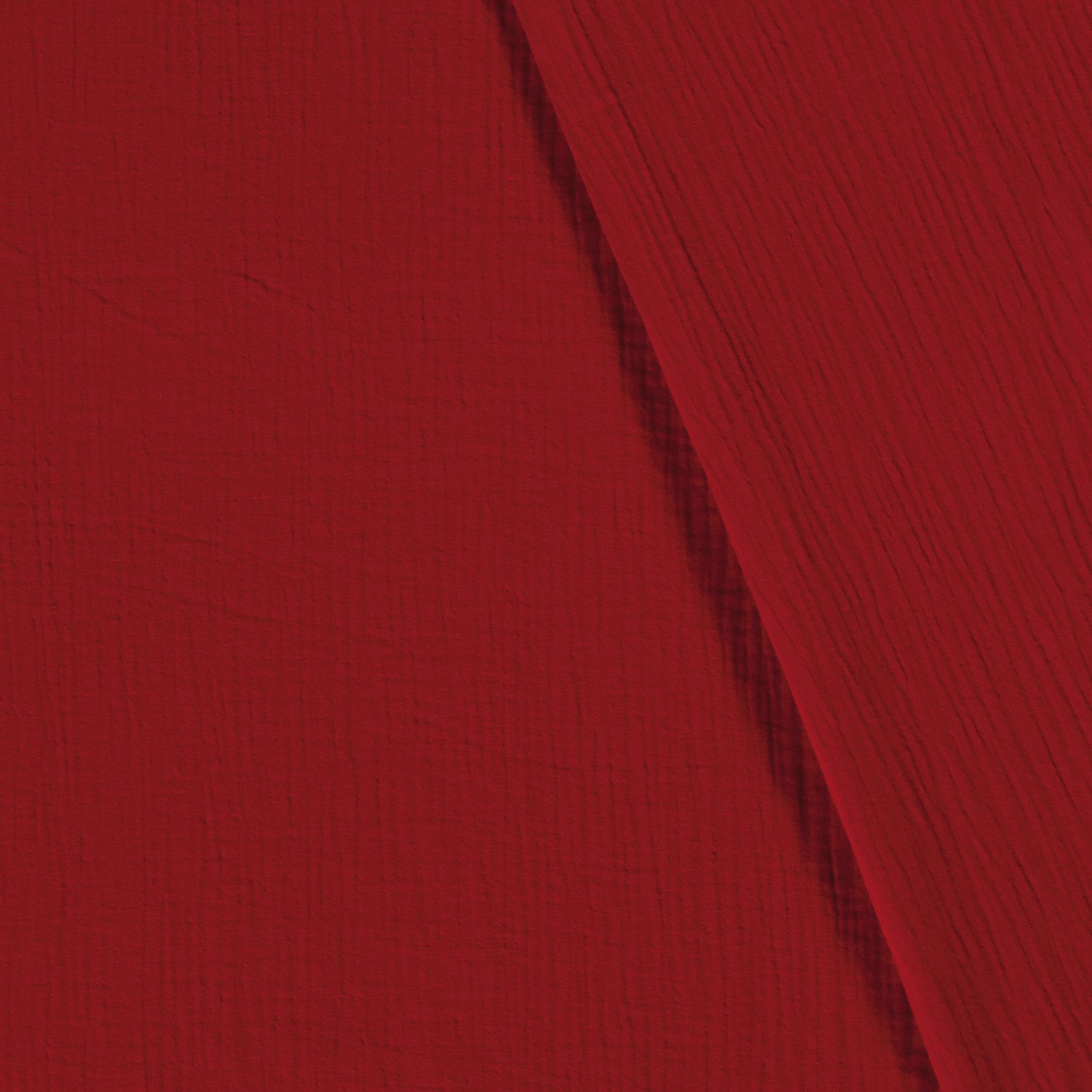 Musselin Double Gauze uni Rot - 1230 