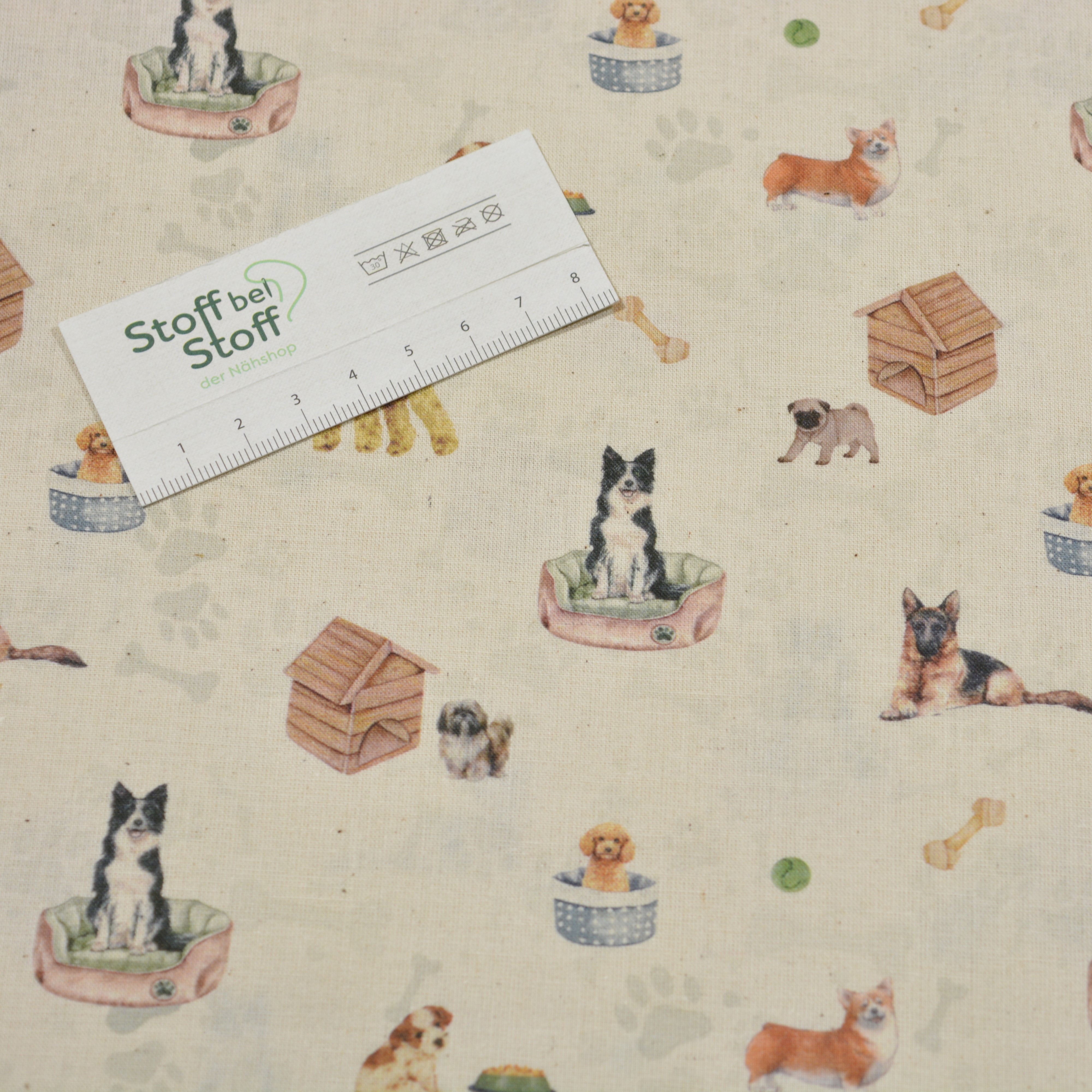 Baumwolle "Hundeglück" - SBS11631
