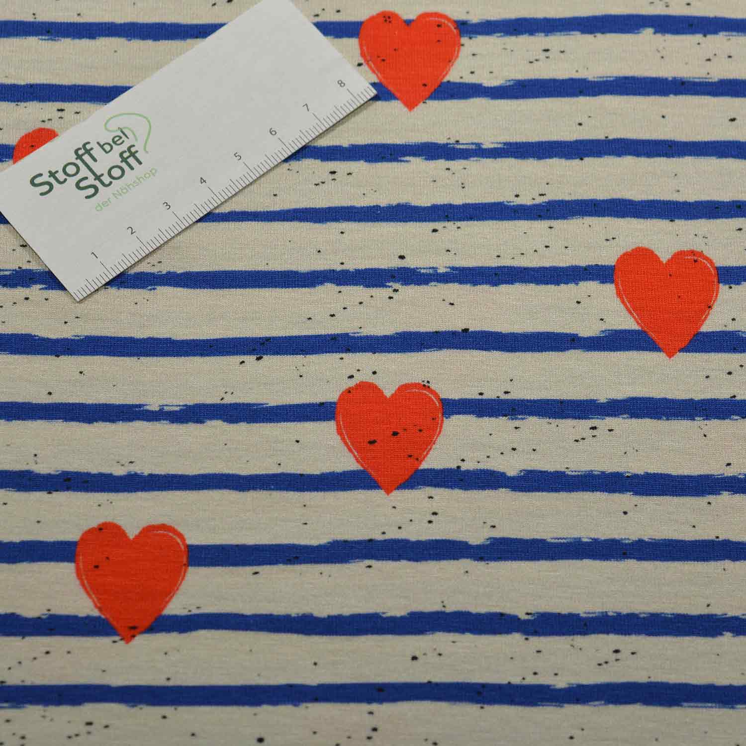 Baumwoll-Jersey "Voller Liebe" SBS11110