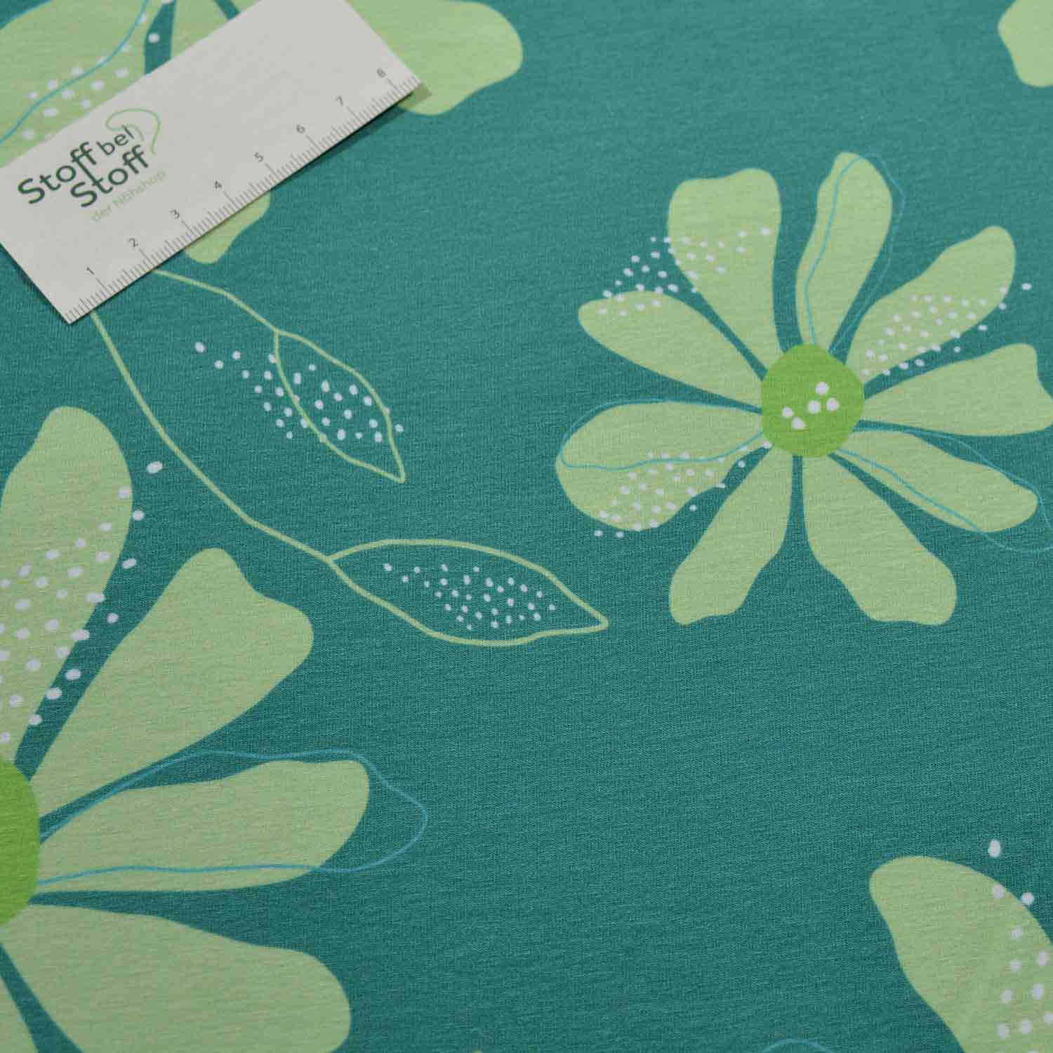 Baumwoll-Jersey "Hey Sommer!" SBS11053 von Blaubeerstern  