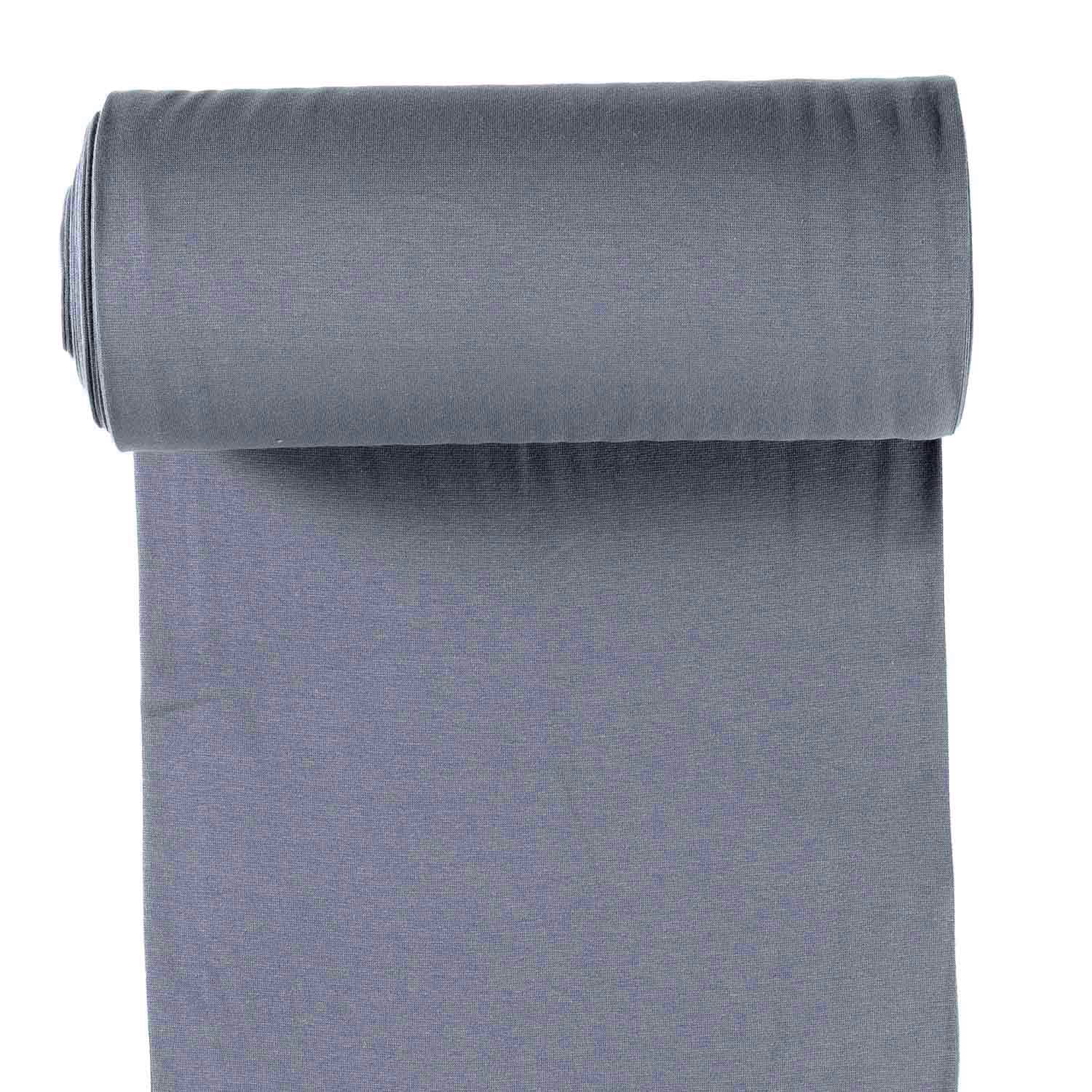 Bündchen uni Stahlblau - 1105