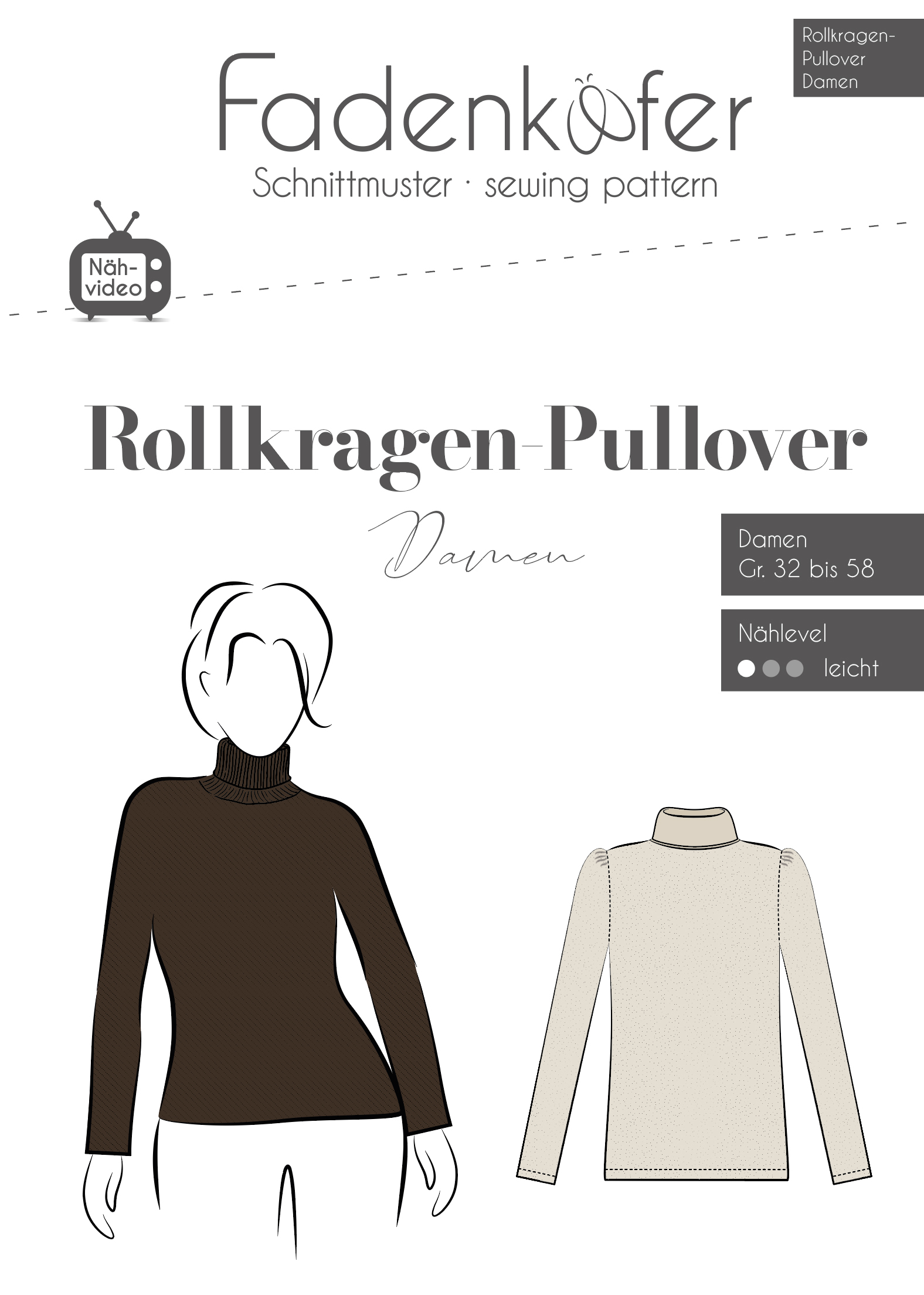 Rollkragenpullover Damen