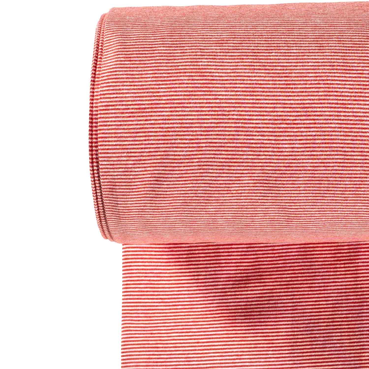 Bündchen Streifen schmal Rot/Weiß SBS11377 1230/1002