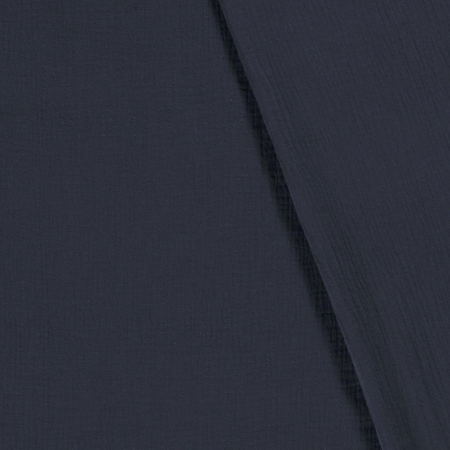 Musselin Double Gauze uni Indigo Dunkel - 1111