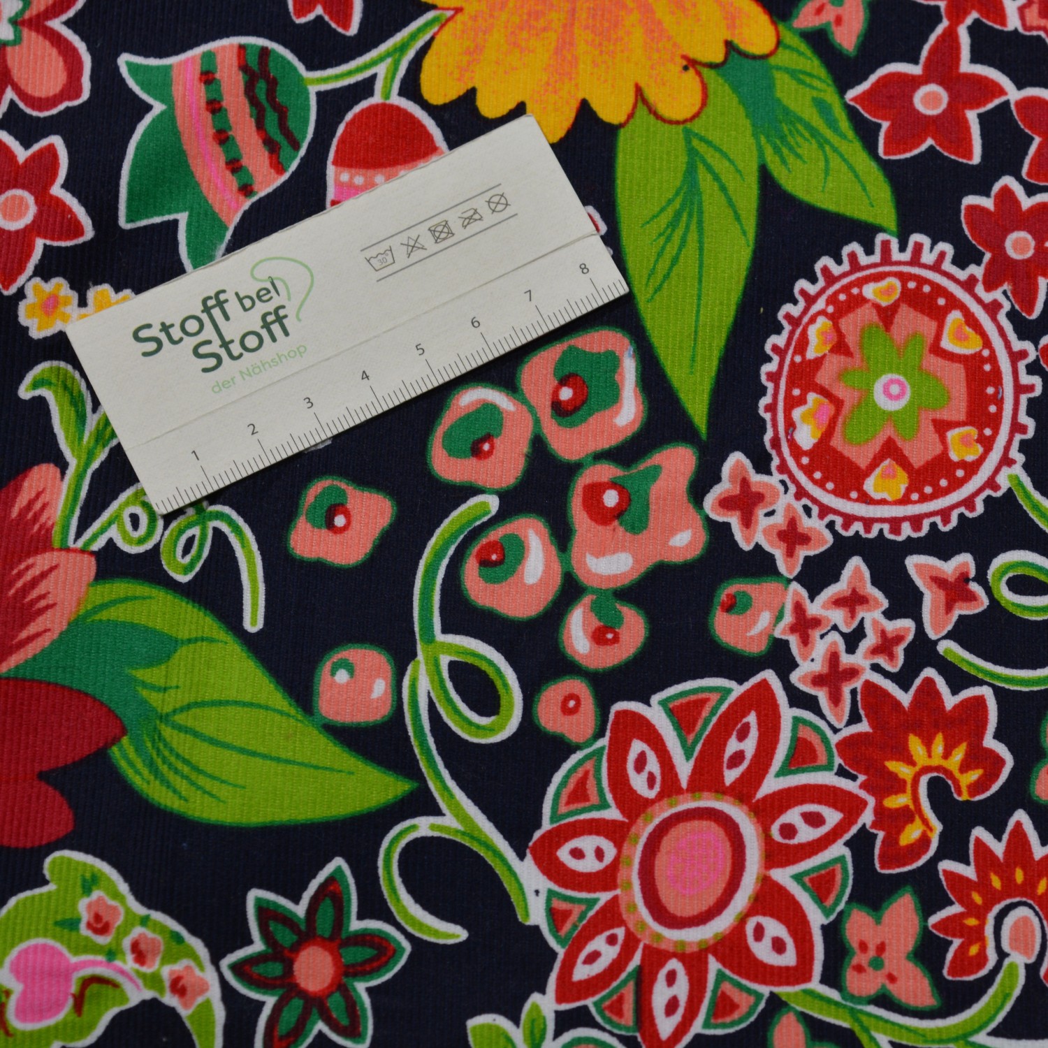 Feincord "Blumen" - SBS12111