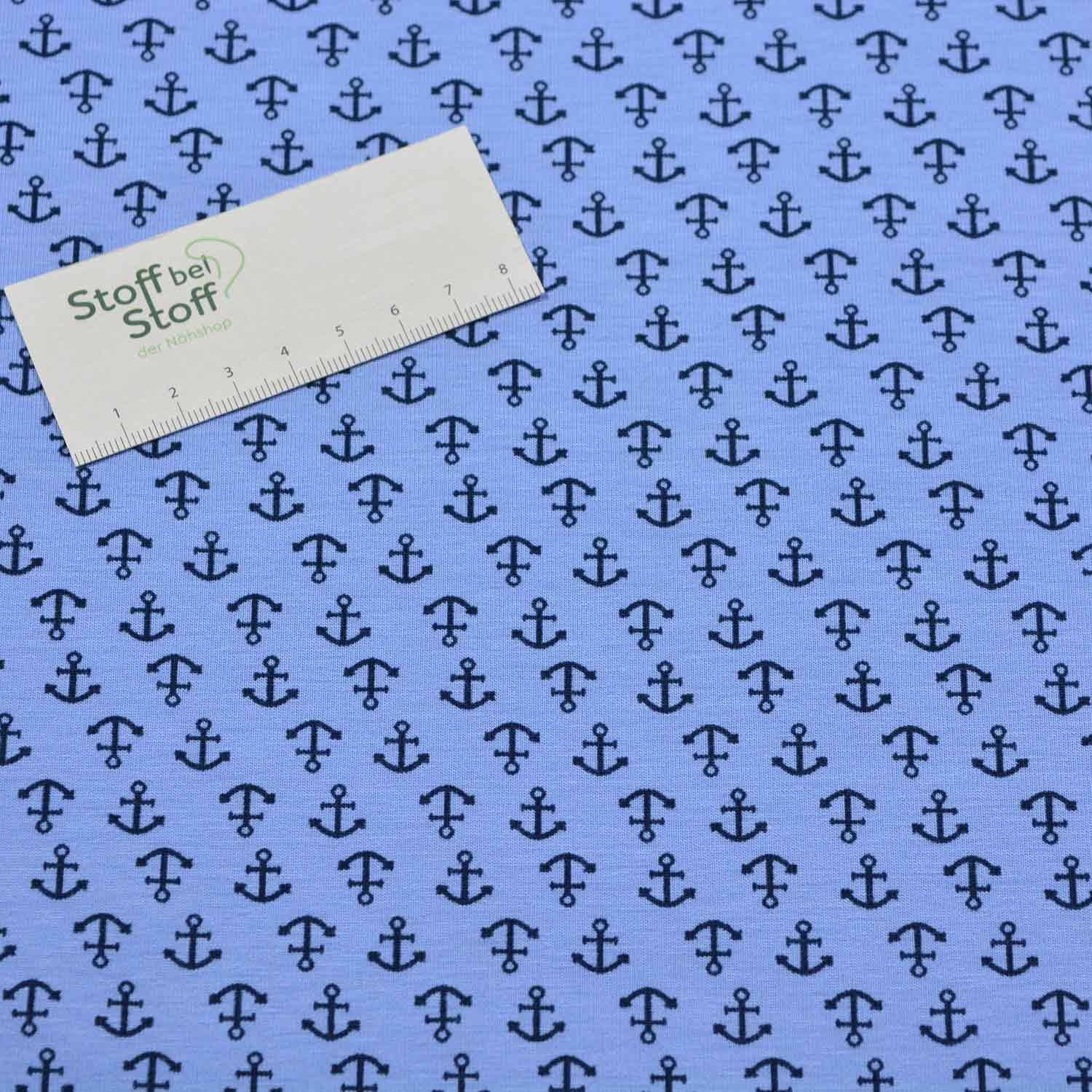 Baumwoll-Jersey "Kleine Anker" SBS11494