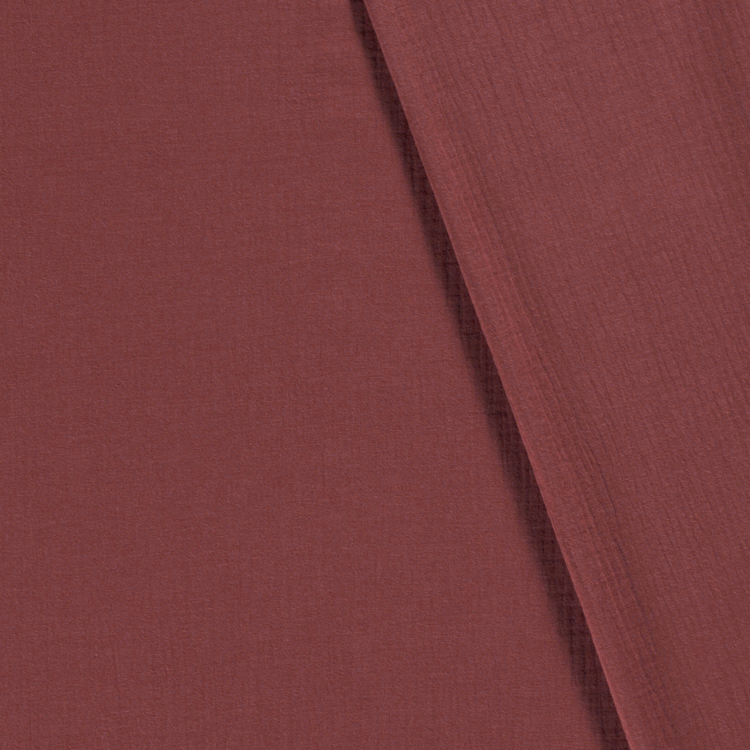 Musselin Double Gauze uni Braunrosa - 1045 