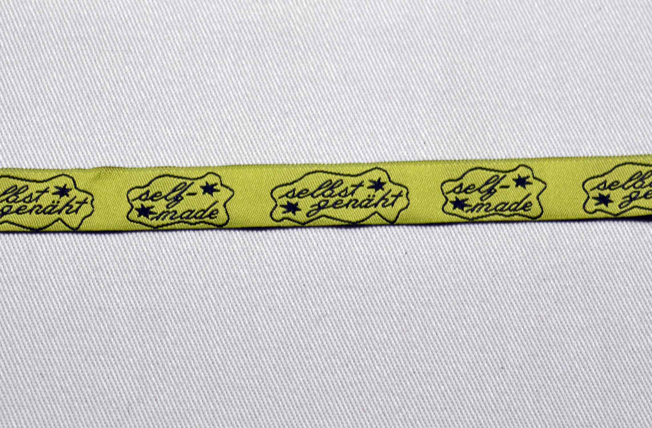 Webband "Selbstgenäht" Kiwi